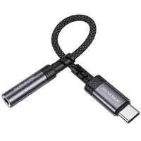 Переходник Borofone BV24 Graceful Type-C to 3.5mm Metal grey