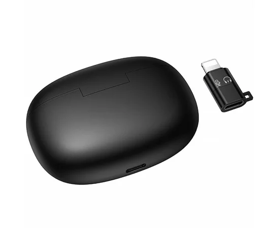 Петличний бездротовий мікрофон Hoco L19 Graceful dual-mic 2in1 (Lightning/Type-C) Black