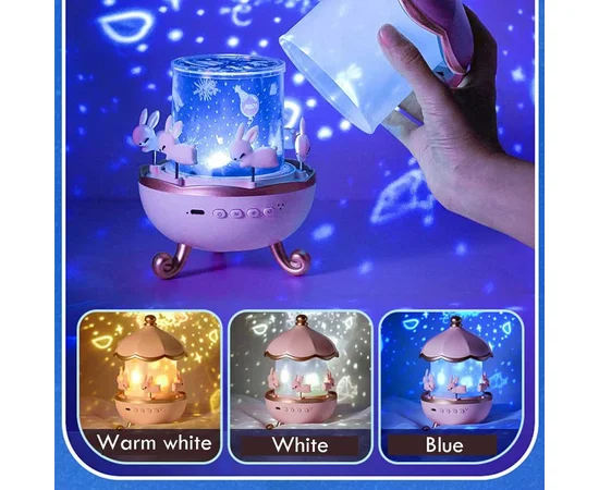 Нічник Fairy Tale E11 with Bluetooth 1200 mAh Pink