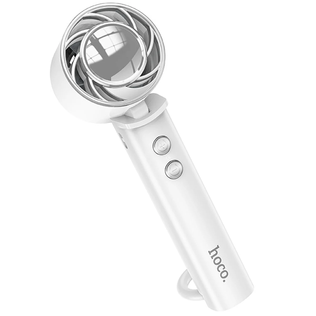 Портативний вентилятор Hoco HX61 Exquisite handheld folding fan 1200 mAh White