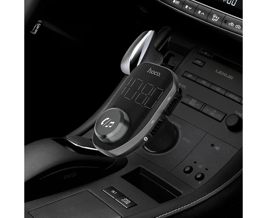 FM модулятор HOCO E45 Черный