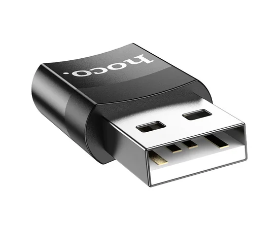 Перехідник Hoco UA17 USB Type-C Female USB2.0 Чорний