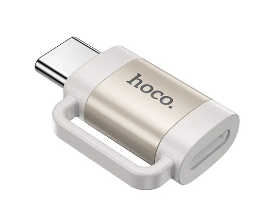 Перехідник Hoco UA31E OTG Type-C male to Lightning female Gray