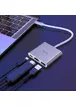 Переходник HUB Hoco HB14 Type-C to USB3.0+HDMI+PD Стальной