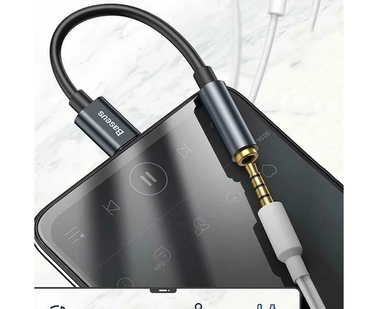 Переходник Baseus L54 Type-C to 3.5mm (CATL54) Серый