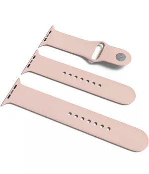 Силиконовый ремешок для Apple Watch Sport Band 38 / 40 (S/M & M/L) 3pcs Розовый / Pink Sand Силиконовый ремешок для Apple Watch Sport Band 38 / 40 (S/M & M/L) 3pcs Розовый / Pink Sand