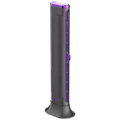 Настільний вентилятор F3 Tower Fan 3 speeds with battery 1200 mAh Purple