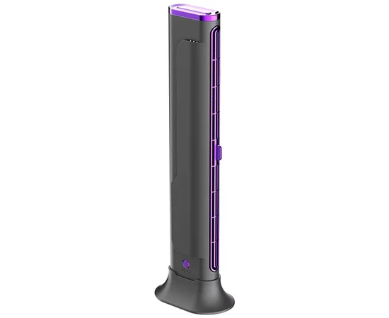 Настільний вентилятор F3 Tower Fan 3 speeds with battery 1200 mAh Purple
