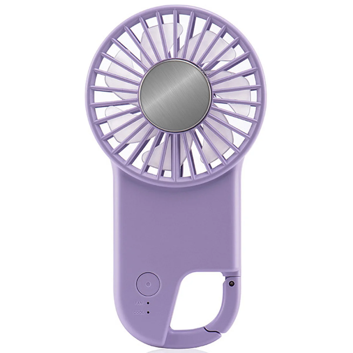 Портативний вентилятор SQT-BF2 з карабіном 1800mAh Purple