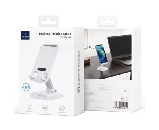 Подставка для планшетов WIWU ZM109 Desktoop Rotation Stand White