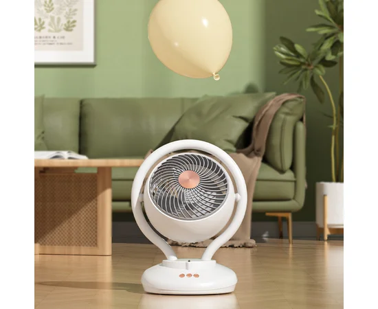 Настольный вентилятор F12 с отрицательной ионизацией 6000mAh White