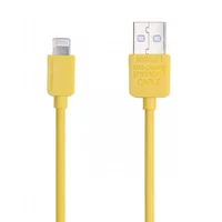 Lightning USB кабель "Remax Light Speed" 1m желтый для iPhone/iPod/iPad