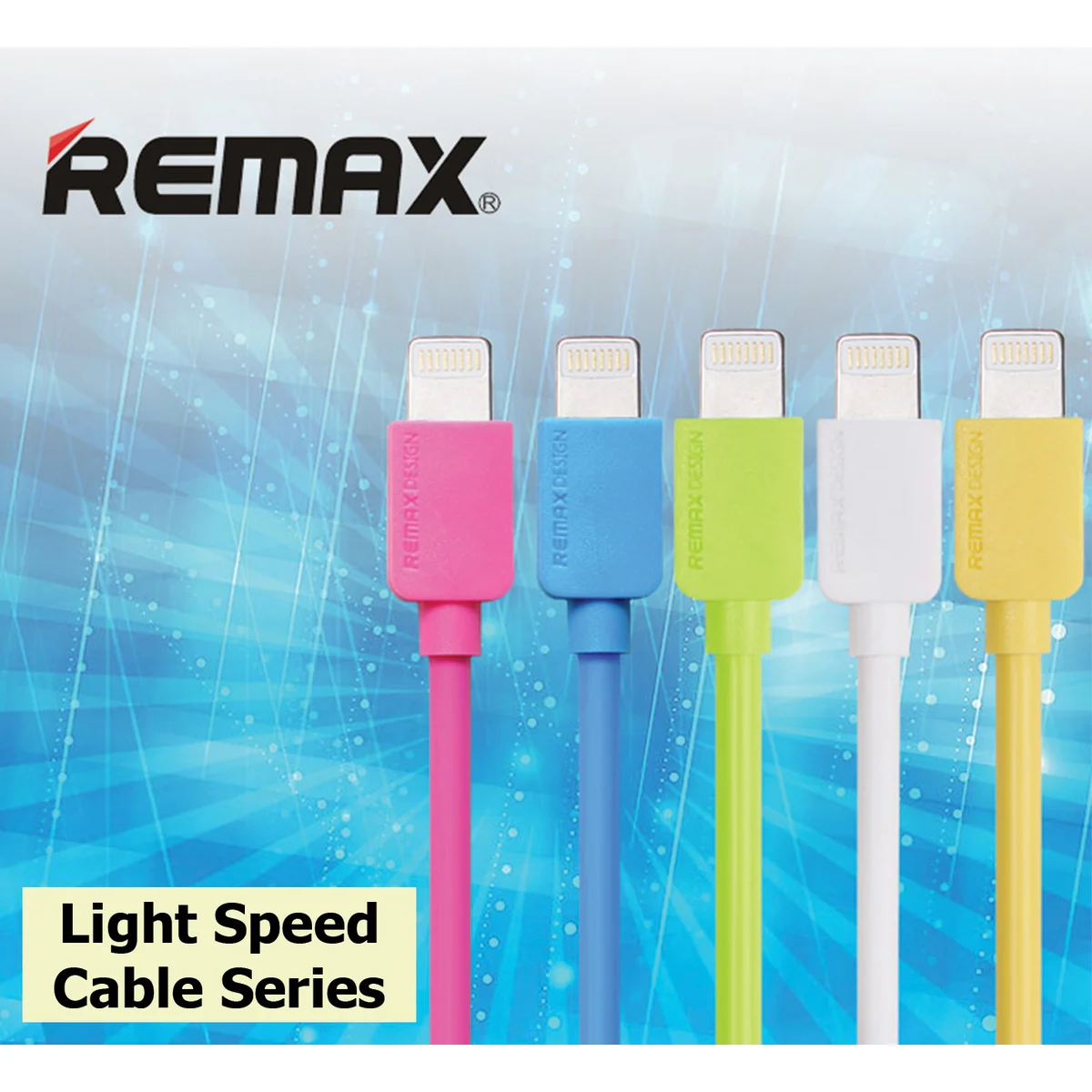 Lightning USB кабель "Remax Light Speed" 2m синій для iPhone / iPod / iPad