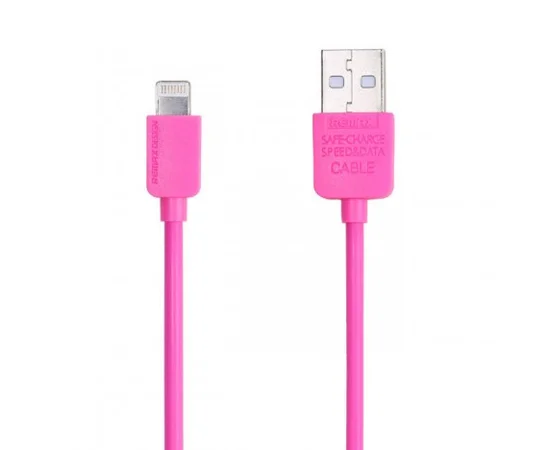 Lightning USB кабель "Remax Light Speed" 1m розовый для iPhone/iPod/iPad