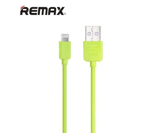 Lightning USB кабель "Remax Light Speed" 1m зеленый для iPhone/iPod/iPad