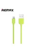 Lightning USB кабель "Remax Light Speed" 1m зеленый для iPhone/iPod/iPad