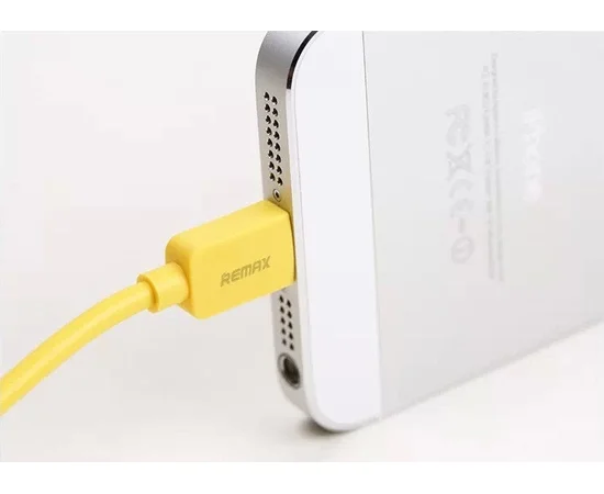 Lightning USB кабель "Remax Light Speed" 1m жовтий для iPhone / iPod / iPad