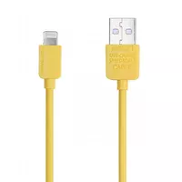 Lightning USB кабель "Remax Light Speed" 1m желтый для iPhone/iPod/iPad
