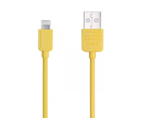 Lightning USB кабель "Remax Light Speed" 1m жовтий для iPhone / iPod / iPad