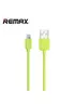 Lightning USB кабель "Remax Light Speed" 1m зеленый для iPhone/iPod/iPad