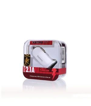 Автомобільна зарядка REMAX 2.1A біла