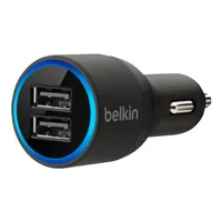 Автомобильная зарядка АЗУ "Belkin" 2A черная на 2 USB порта