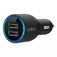 Автомобільна зарядка АЗУ "Belkin" 2A чорна на 2 USB порту
