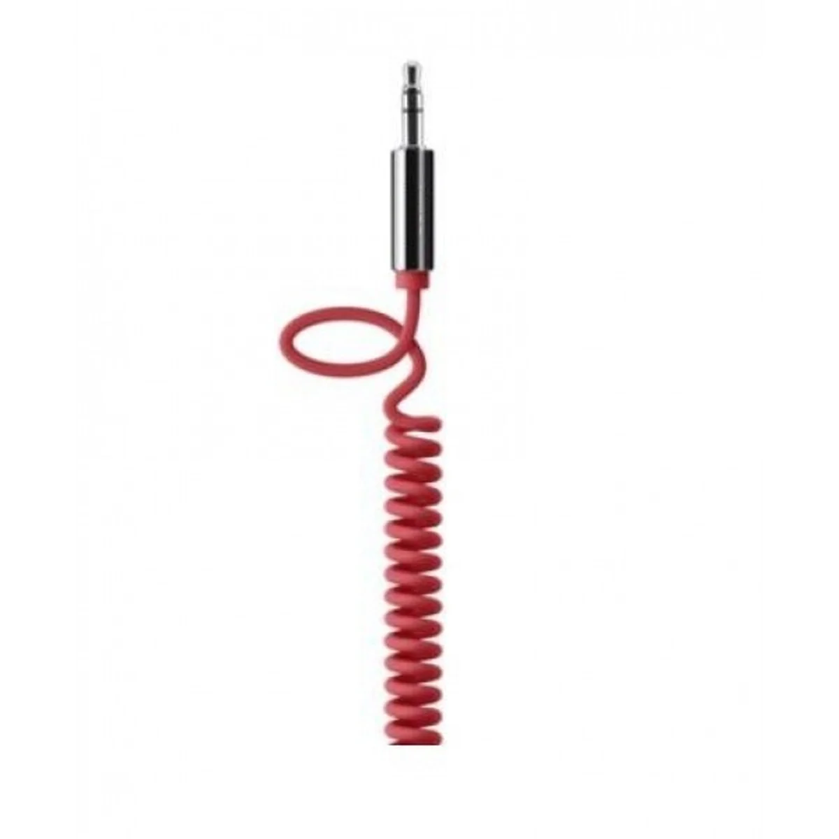 AUX кабель-пружина 3.5mm "Remax" 1m червоний