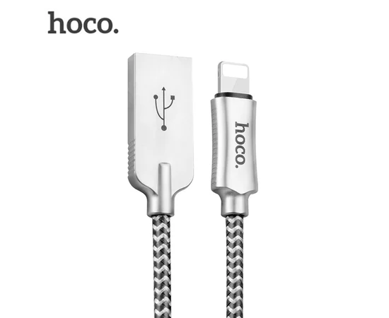 Lightning USB кабель "Hoco" U10 черный 1.2m для iPhone/iPod/iPad