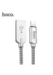 Lightning USB кабель "Hoco" U10 черный 1.2m для iPhone/iPod/iPad
