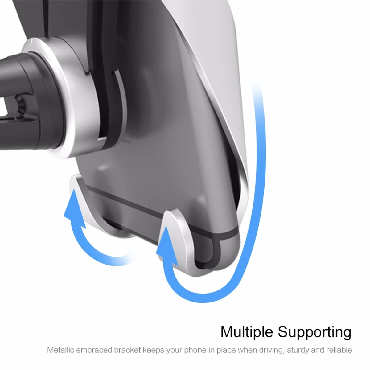 Автомобильный держатель "Car Vent Mount" серебряный