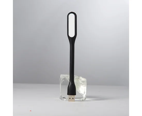 Гибкий фонарик LED USB черный