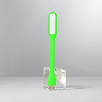 Гибкий фонарик LED USB зеленый