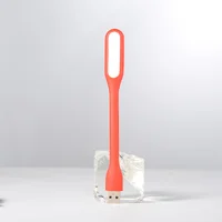 Гибкий фонарик LED USB оранжевый