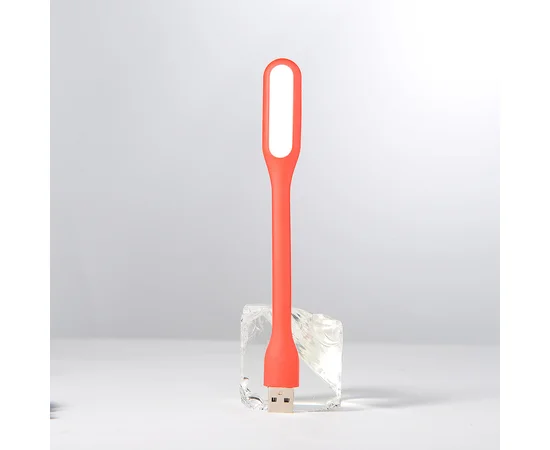 Гнучкий ліхтарик LED USB помаранчевий