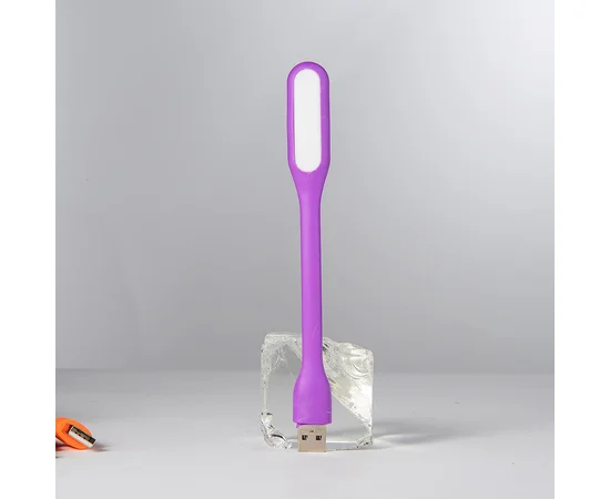 Гибкий фонарик LED USB фиолетовый