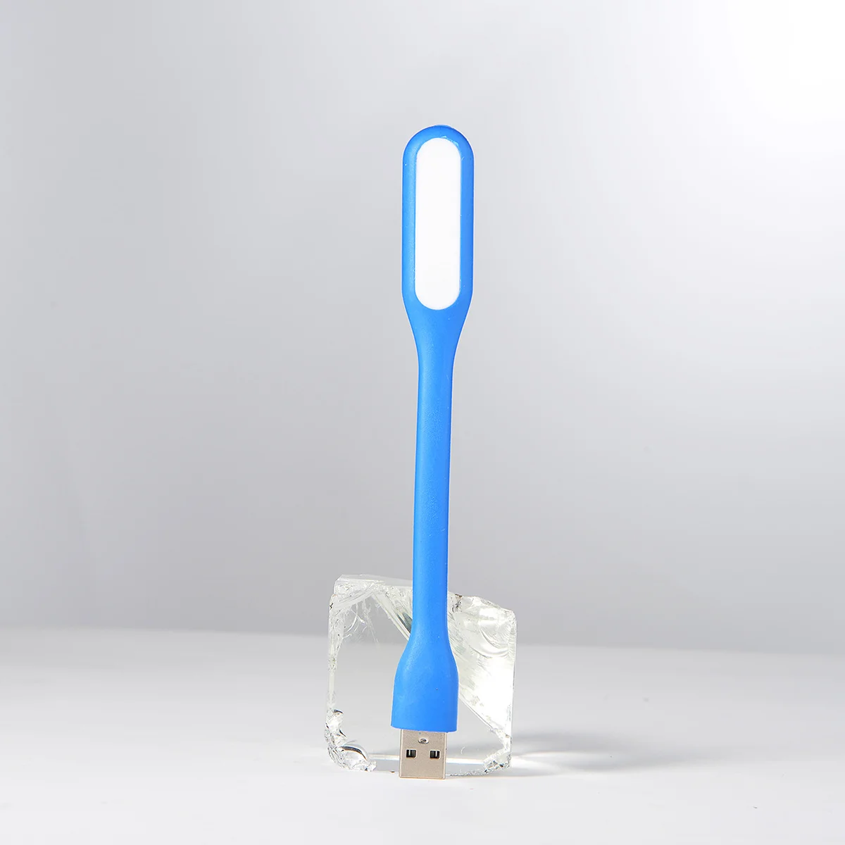 Гибкий фонарик LED USB синий