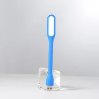 Гибкий фонарик LED USB синий