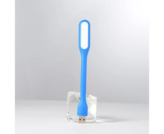 Гибкий фонарик LED USB синий