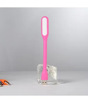 Гибкий фонарик LED USB розовый Гибкий фонарик LED USB розовый