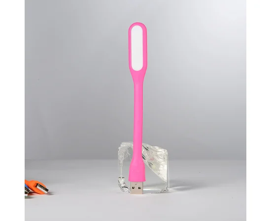 Гнучкий ліхтарик LED USB рожевий