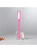 Гнучкий ліхтарик LED USB рожевий