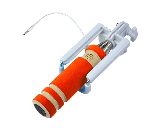 Компактний помаранчевий монопод для "Селфі" 14-48 см