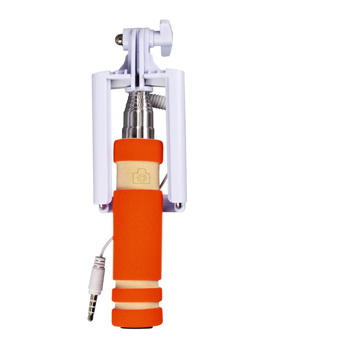 Компактный оранжевый монопод для "селфи" 14-48 см