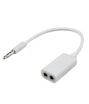 Кабель-переходник Jack 3.5 M/2 F белый Кабель-переходник Jack 3.5 M/2 F белый