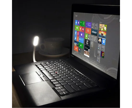 Гнучкий ліхтарик LED USB рожевий