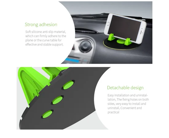 Автомобильный коврик-подставка "Golf" зеленый