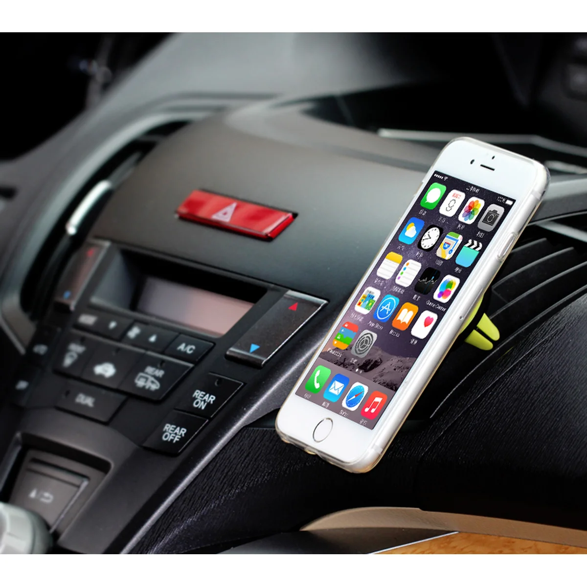 Магнитный автомобильный держатель "Aspor" черный