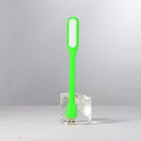 Гибкий фонарик LED USB зеленый