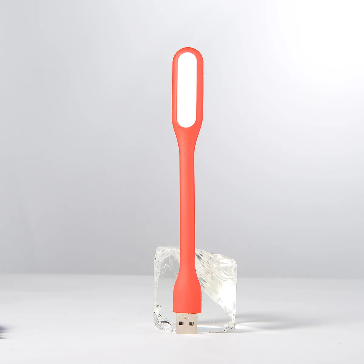 Гибкий фонарик LED USB оранжевый